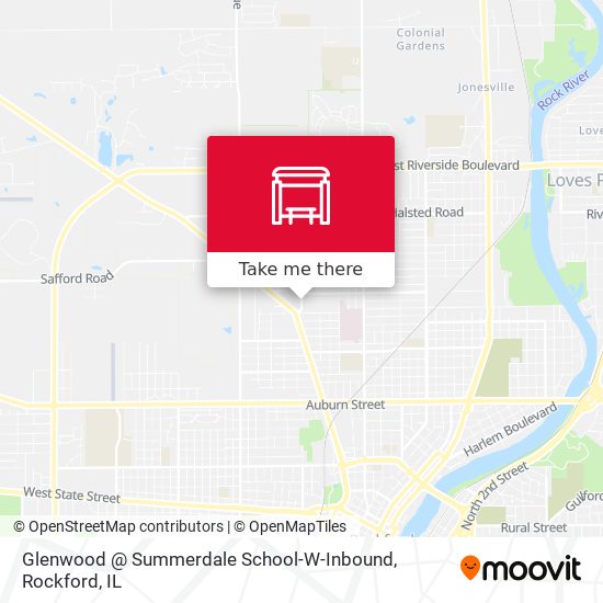 Glenwood @ Summerdale School-W-Inbound map