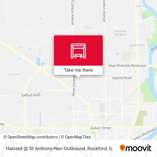 Mapa de Halsted @ St Anthony-Nec-Outbound