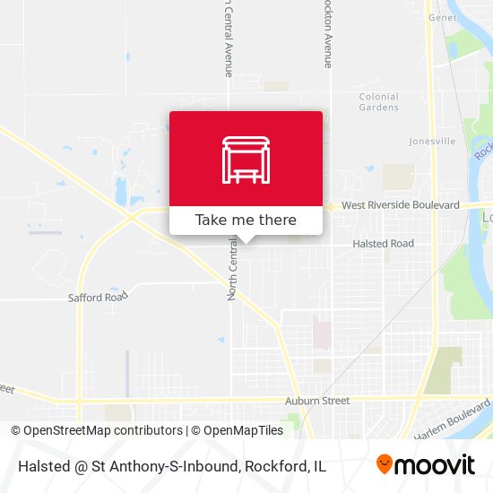 Halsted @ St Anthony-S-Inbound map