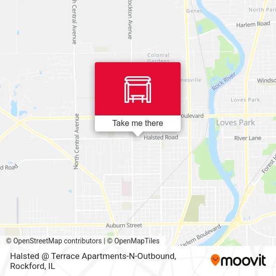 Mapa de Halsted @ Terrace Apartments-N-Outbound