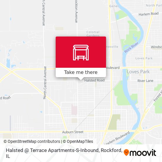 Halsted @ Terrace Apartments-S-Inbound map