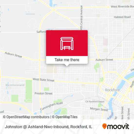 Mapa de Johnston @ Ashland-Nwc-Inbound