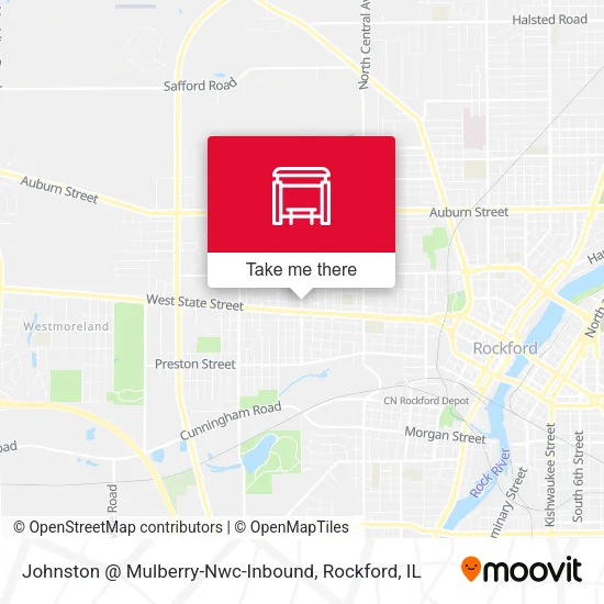 Mapa de Johnston @ Mulberry-Nwc-Inbound