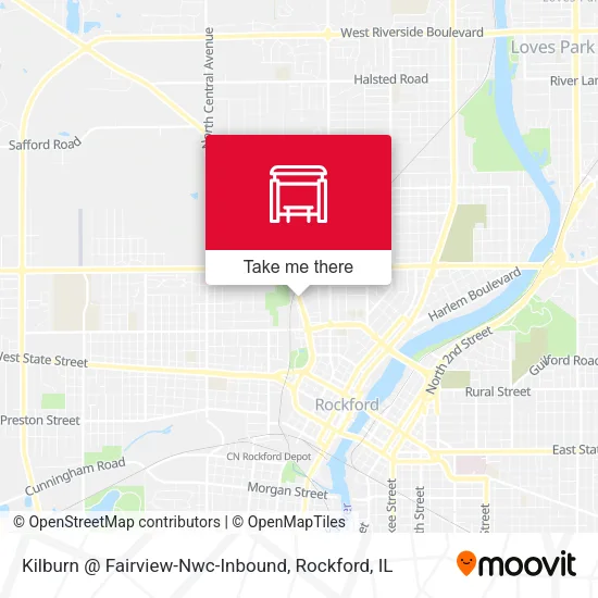 Mapa de Kilburn @ Fairview-Nwc-Inbound