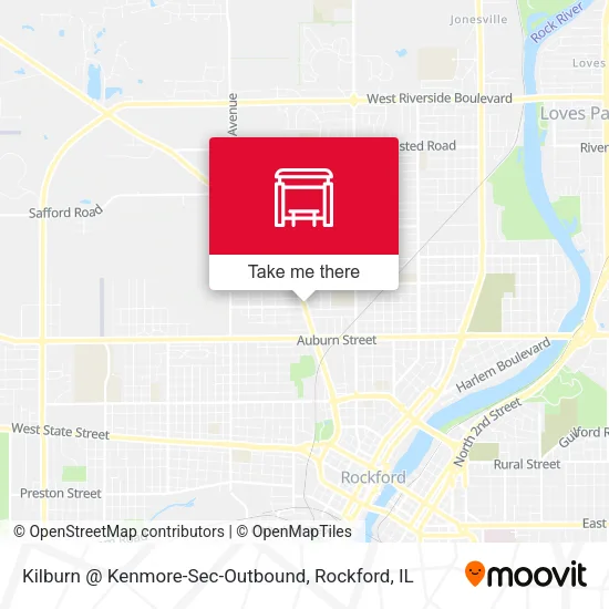 Mapa de Kilburn @ Kenmore-Sec-Outbound