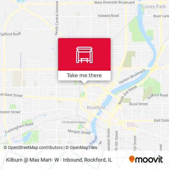 Mapa de Kilburn @ Max Mart- W - Inbound