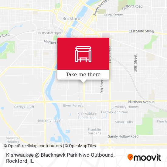 Kishwaukee @ Blackhawk Park-Nwc-Outbound map