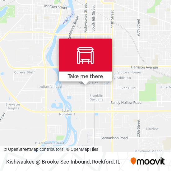 Kishwaukee @ Brooke-Sec-Inbound map