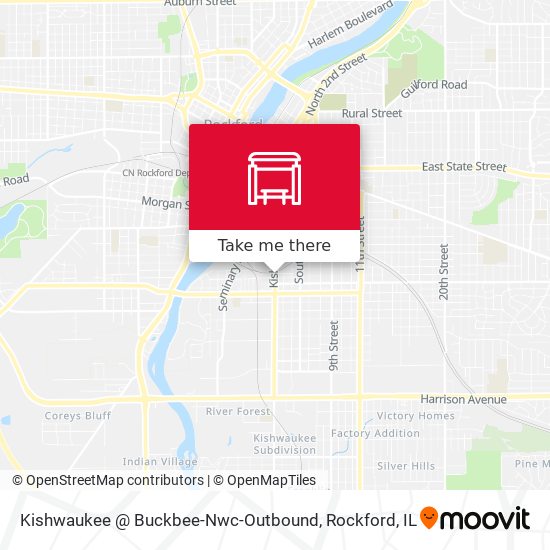 Mapa de Kishwaukee @ Buckbee-Nwc-Outbound