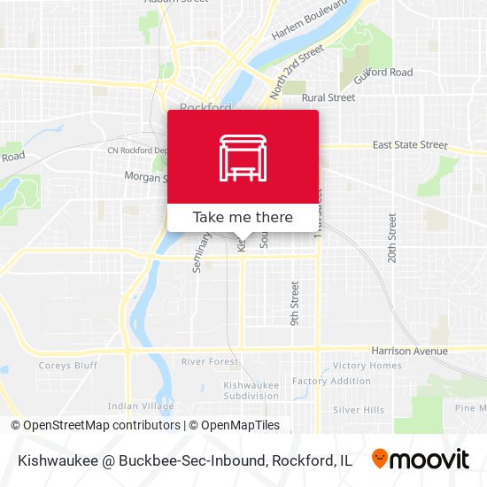 Mapa de Kishwaukee @ Buckbee-Sec-Inbound