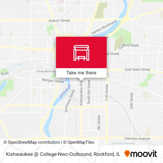 Mapa de Kishwaukee @ College-Nwc-Outbound