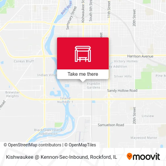 Mapa de Kishwaukee @ Kennon-Sec-Inbound