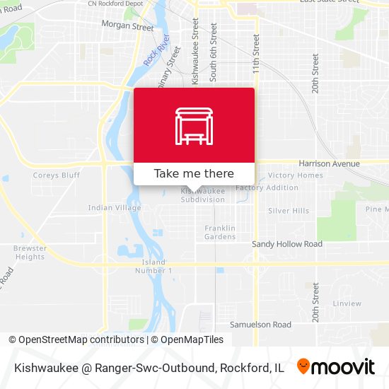 Mapa de Kishwaukee @ Ranger-Swc-Outbound