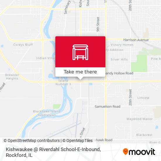 Kishwaukee @ Riverdahl School-E-Inbound map