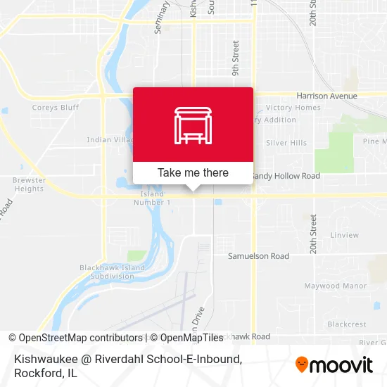 Kishwaukee @ Riverdahl School-E-Inbound map