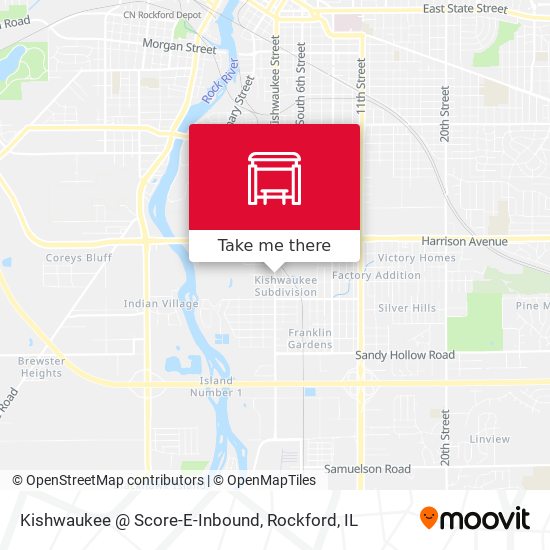 Kishwaukee @ Score-E-Inbound map