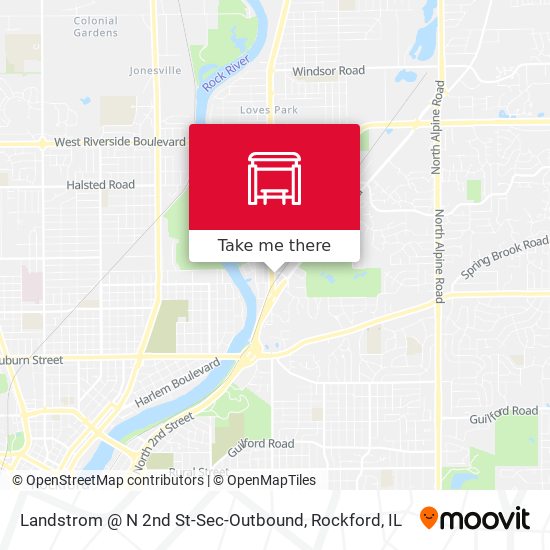 Landstrom @ N 2nd St-Sec-Outbound map