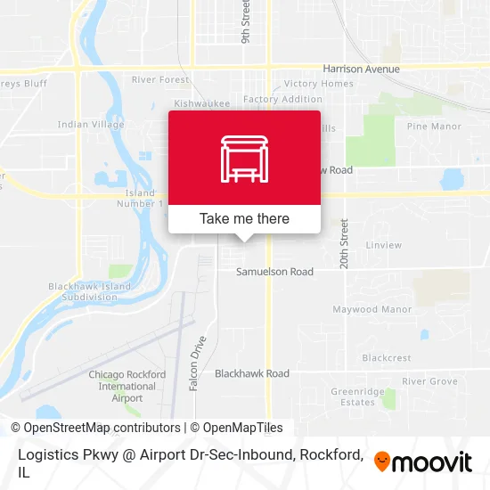 Logistics Pkwy @ Airport Dr-Sec-Inbound map