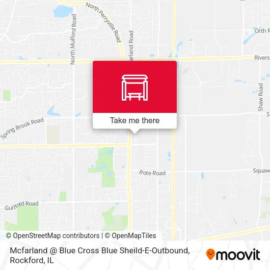 Mcfarland @ Blue Cross Blue Sheild-E-Outbound map