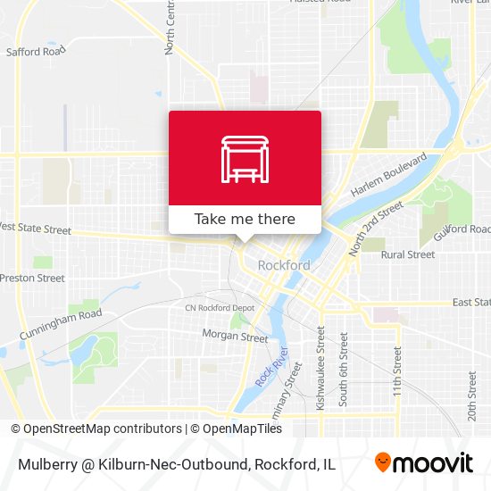 Mulberry @ Kilburn-Nec-Outbound map