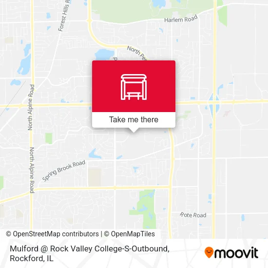 Mulford @ Rock Valley College-S-Outbound map