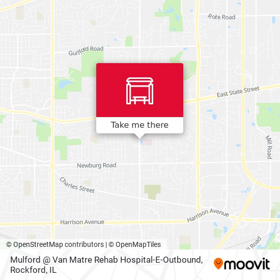 Mulford @ Van Matre Rehab Hospital-E-Outbound map