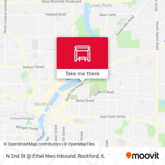 N 2nd St @ Ethel-Nwc-Inbound map