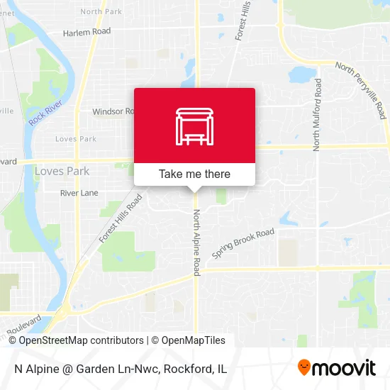 Mapa de N Alpine @ Garden Ln-Nwc