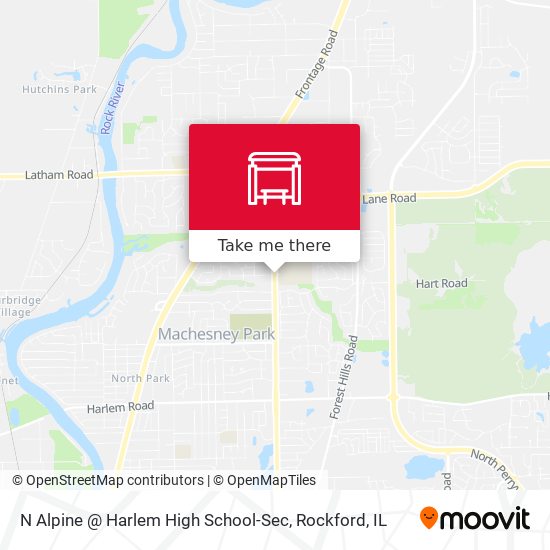 N Alpine @ Harlem High School-Sec map