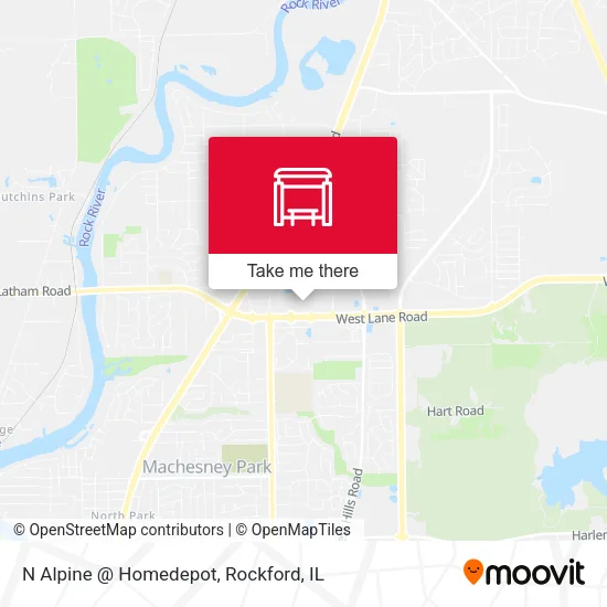 Mapa de N Alpine @ Homedepot
