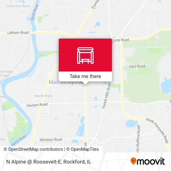 Mapa de N Alpine @ Roosevelt-E