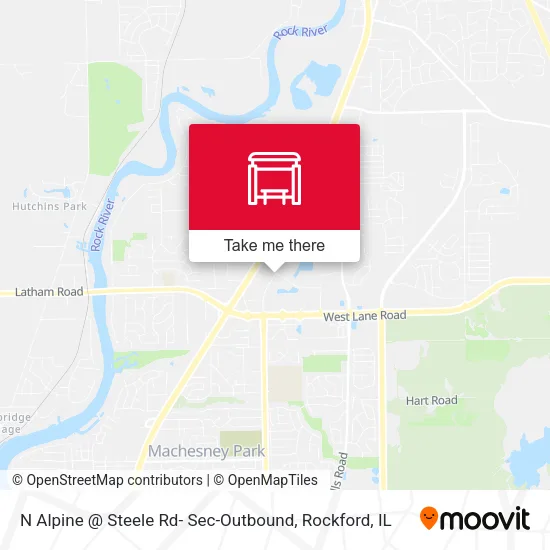 Mapa de N Alpine @ Steele Rd- Sec-Outbound