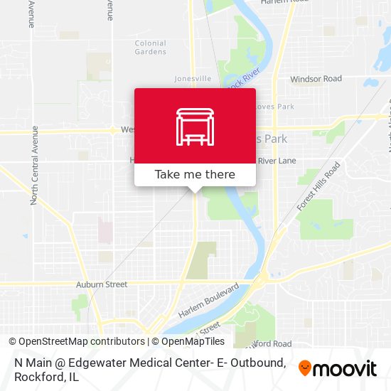 Mapa de N Main @ Edgewater Medical Center- E- Outbound