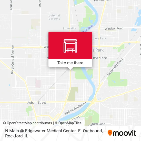 Mapa de N Main @ Edgewater Medical Center- E- Outbound