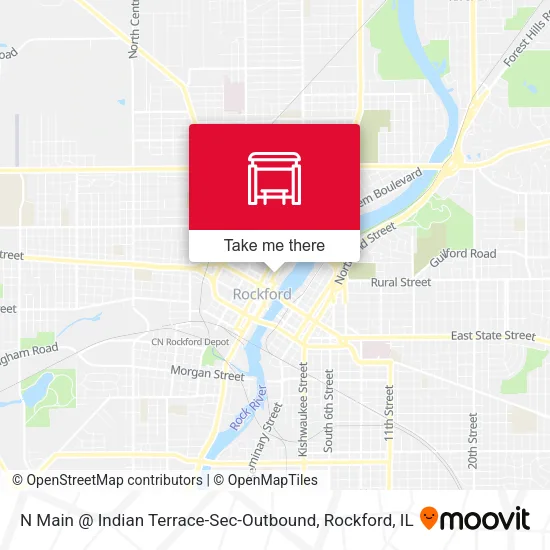 Mapa de N Main @ Indian Terrace-Sec-Outbound