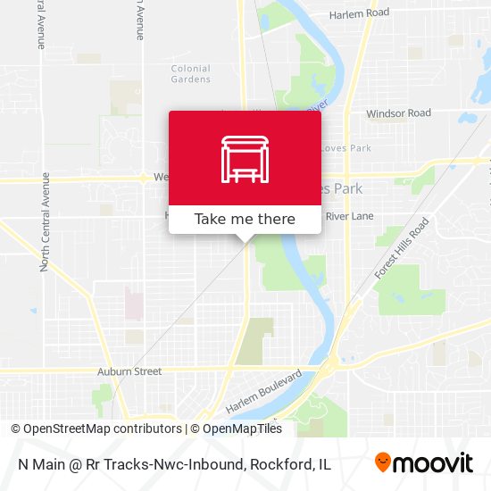 Mapa de N Main @ Rr Tracks-Nwc-Inbound