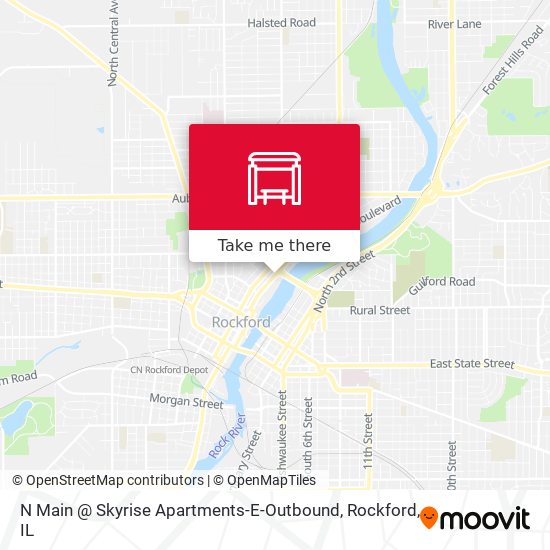 N Main @ Skyrise Apartments-E-Outbound map