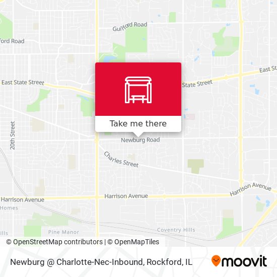 Newburg @ Charlotte-Nec-Inbound map