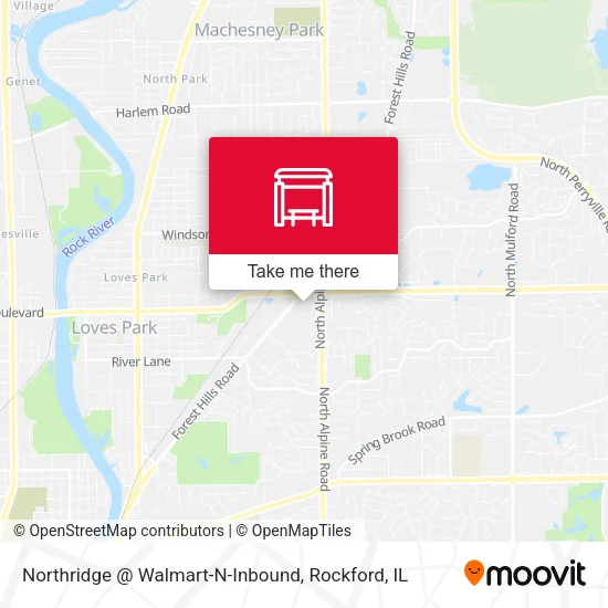 Mapa de Northridge @ Walmart-N-Inbound
