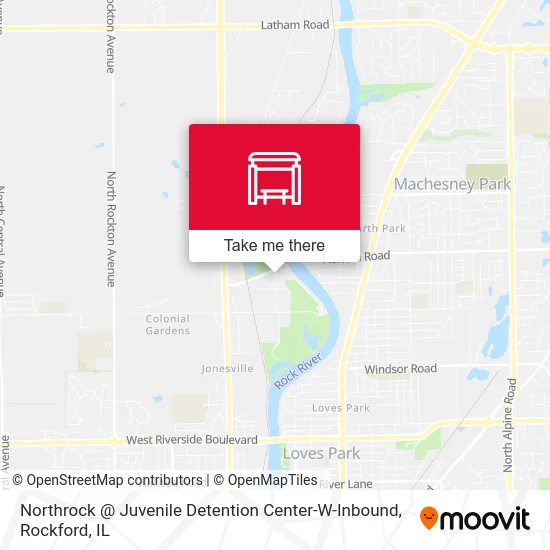 Northrock @ Juvenile Detention Center-W-Inbound map