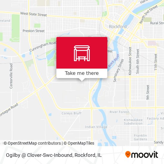 Ogilby @ Clover-Swc-Inbound map