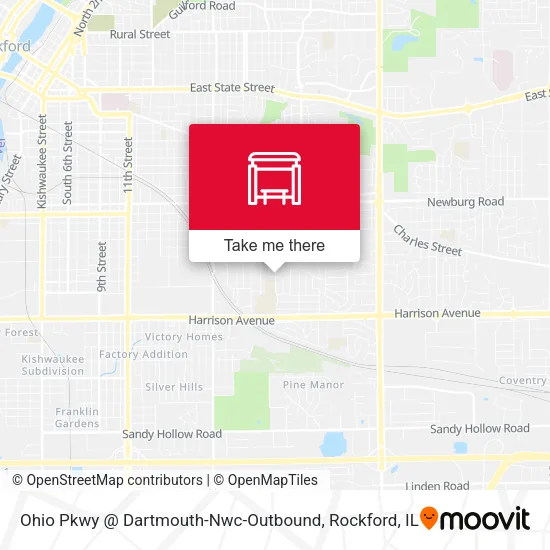 Mapa de Ohio Pkwy @ Dartmouth-Nwc-Outbound