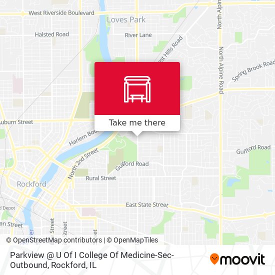 Parkview @ U Of I College Of Medicine-Sec-Outbound map