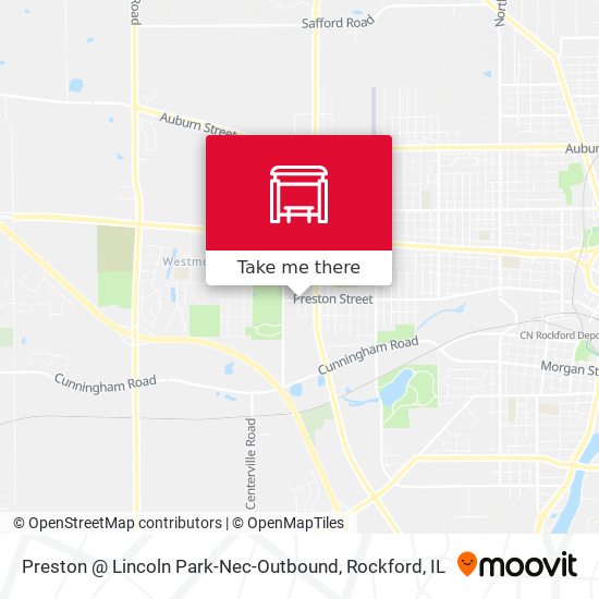 Preston @ Lincoln Park-Nec-Outbound map