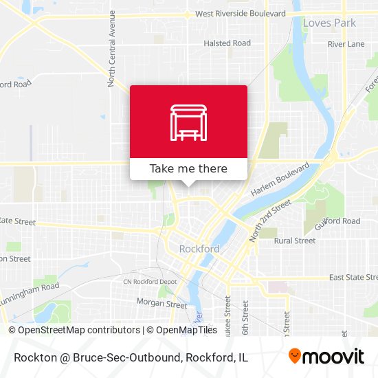 Rockton @ Bruce-Sec-Outbound map