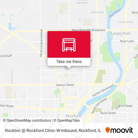 Rockton @ Rockford Clinic-W-Inbound map