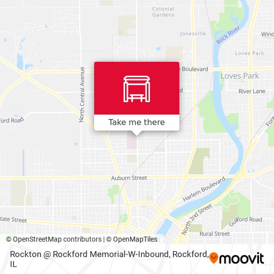 Rockton @ Rockford Memorial-W-Inbound map