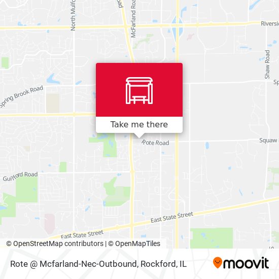 Rote @ Mcfarland-Nec-Outbound map