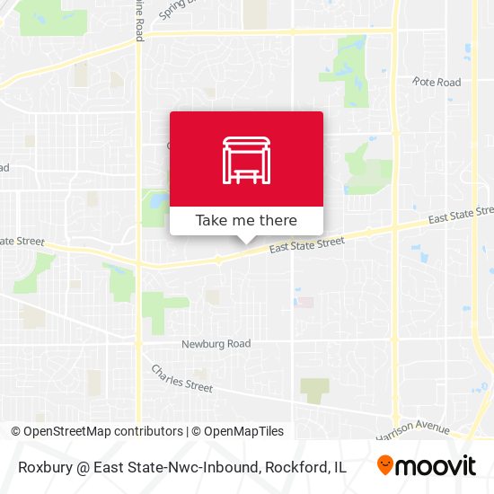 Roxbury @ East State-Nwc-Inbound map