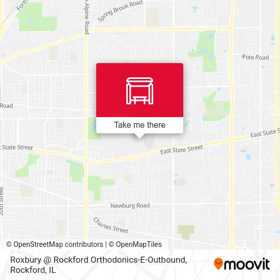 Mapa de Roxbury @ Rockford Orthodonics-E-Outbound